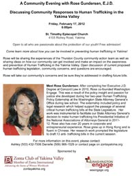 Community Evening with Rose Gundersen