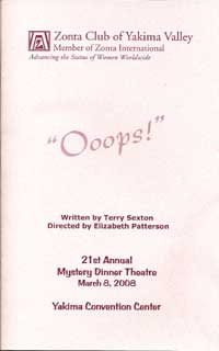 2008 Murder Mystery Poster